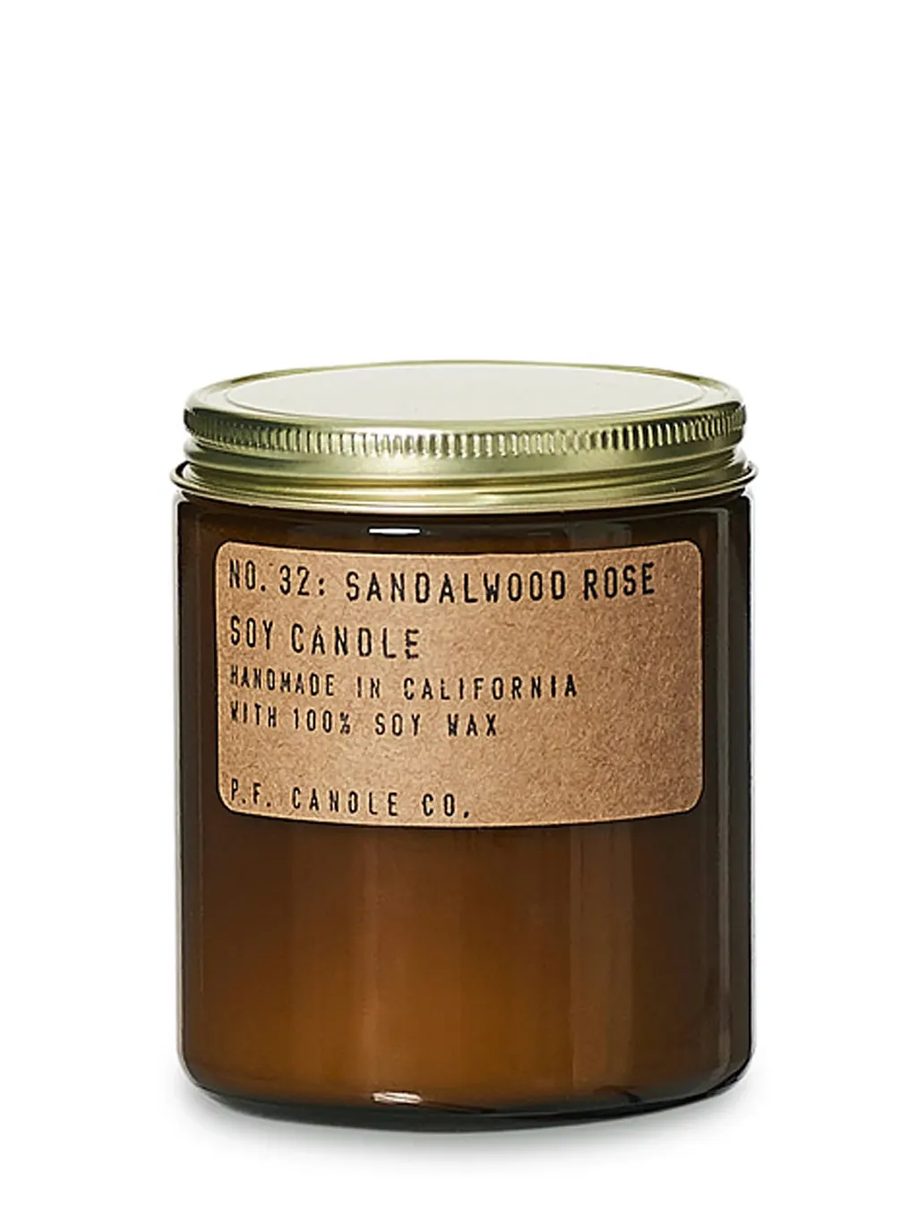 Sandalwood Rose - scented soy candle, standard size