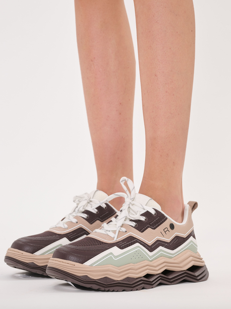 WAVE sneakers, sauge/latte