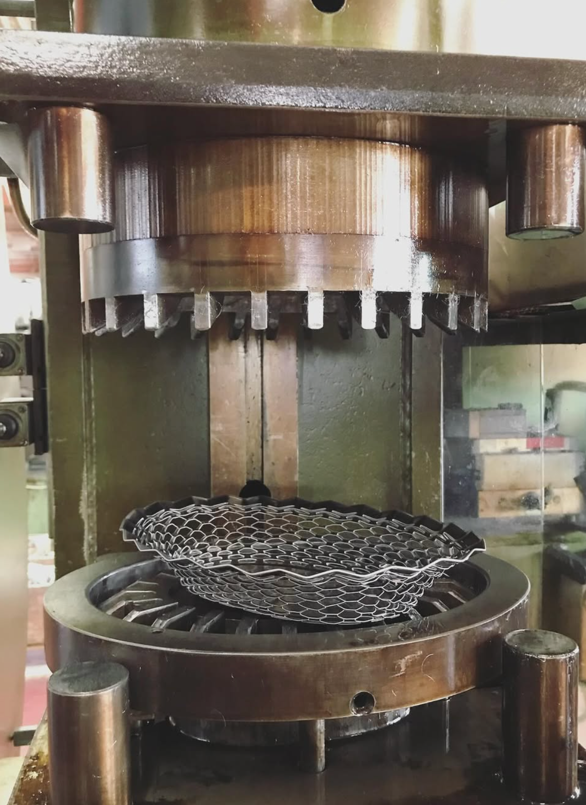 Metal bread basket, Large oval, Stainless steel