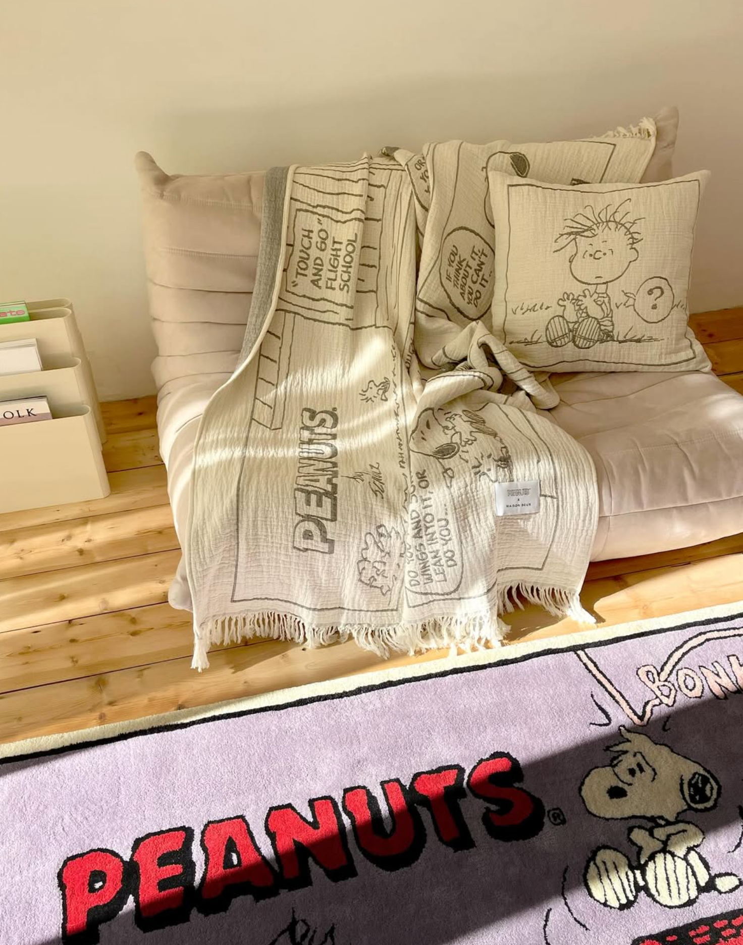 Peanuts cotton blanket Flightschool