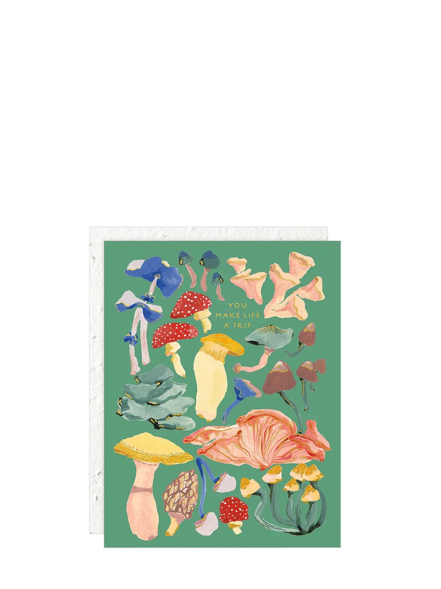Shrooms Love Card with plantable envelope