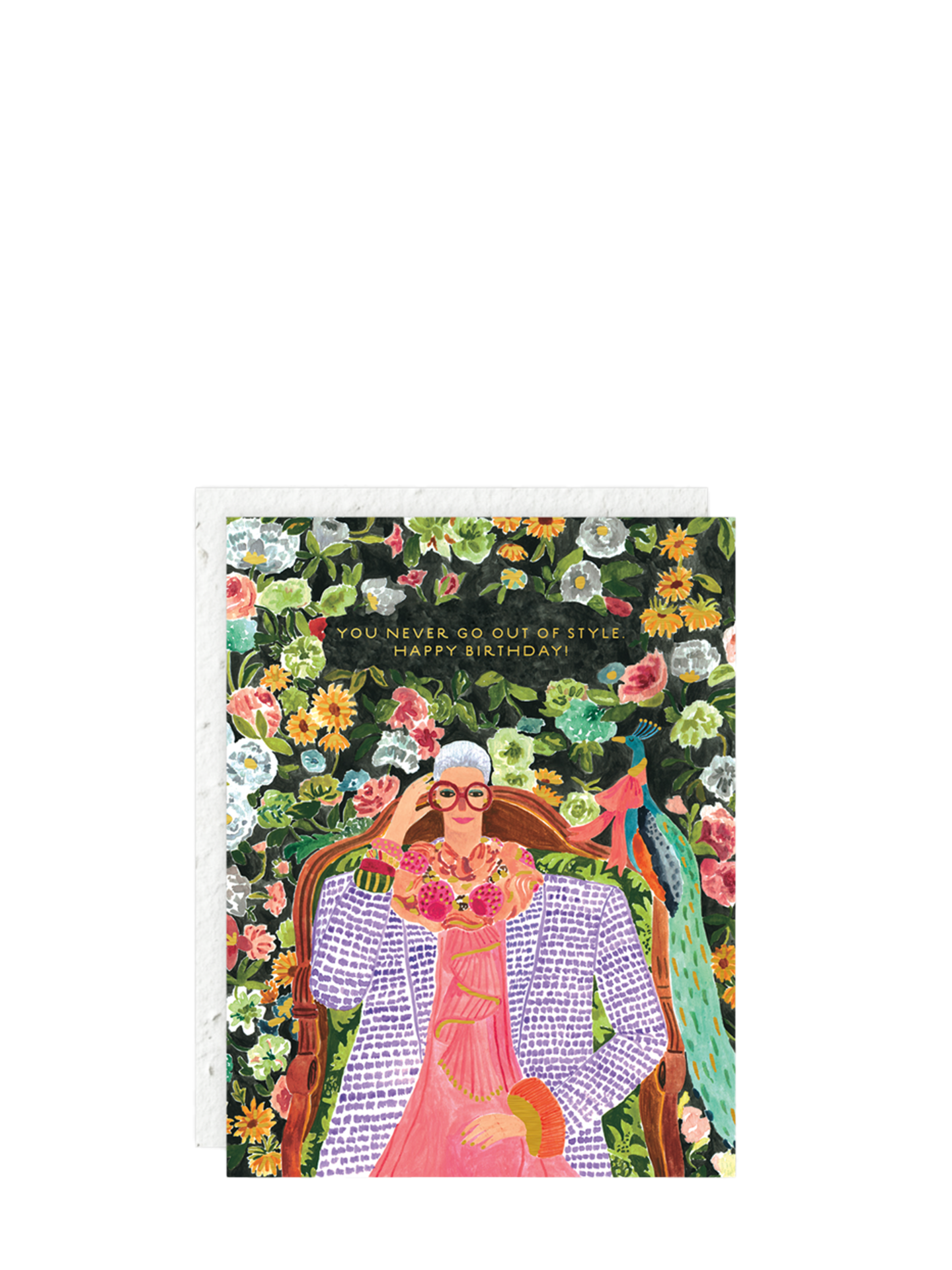 Iris, You Never Go Out Of Style Birthday Card (plantable envelope)