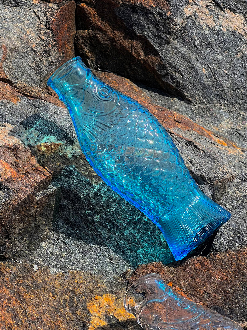Fish & Fish Bottle, Light Blue