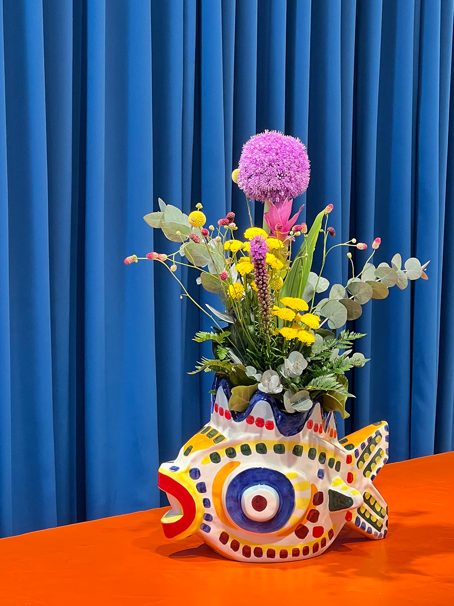 HAND-PAINTED VASE 01, SICILY BY OTTOLENGHI