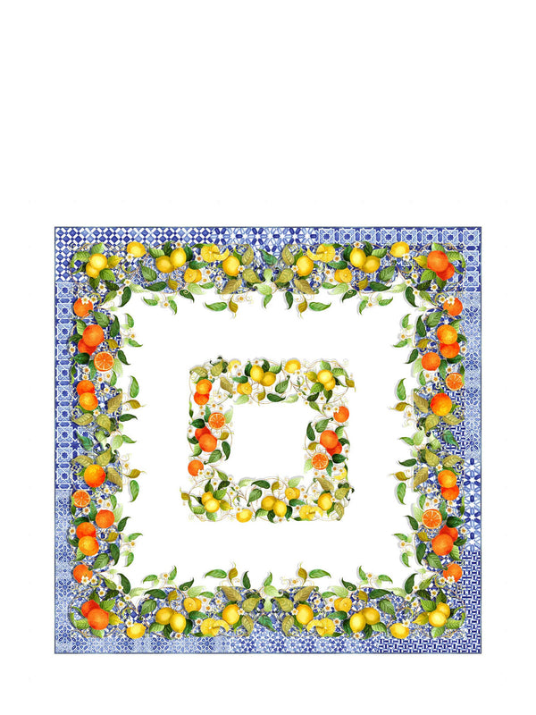 Sevillana square linen tablecloth (170x170cm)