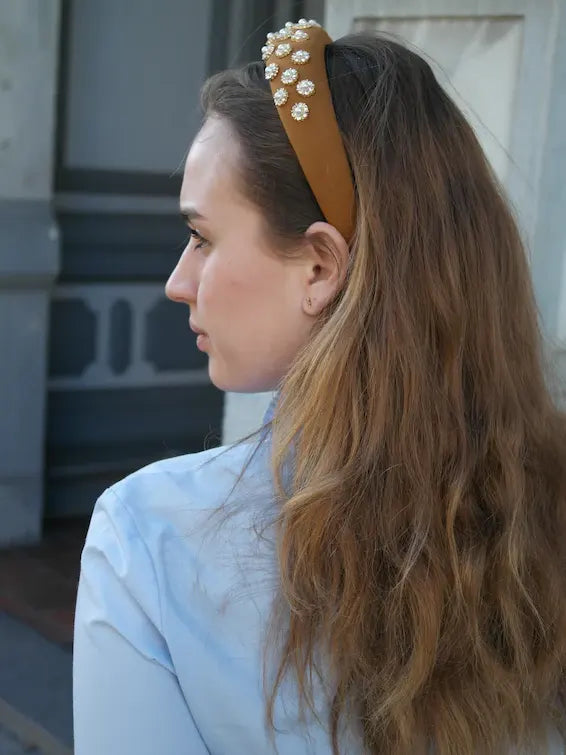 Emma Grande Headband, cognac