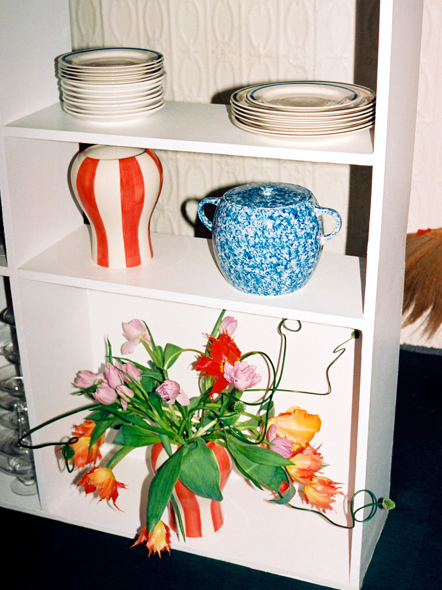 Sobremesa small vase, red