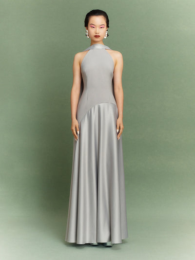 Cece maxi dress, silver