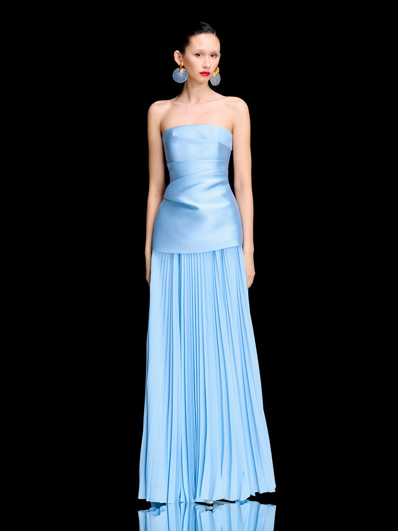 Claudette maxi dress, soft blue