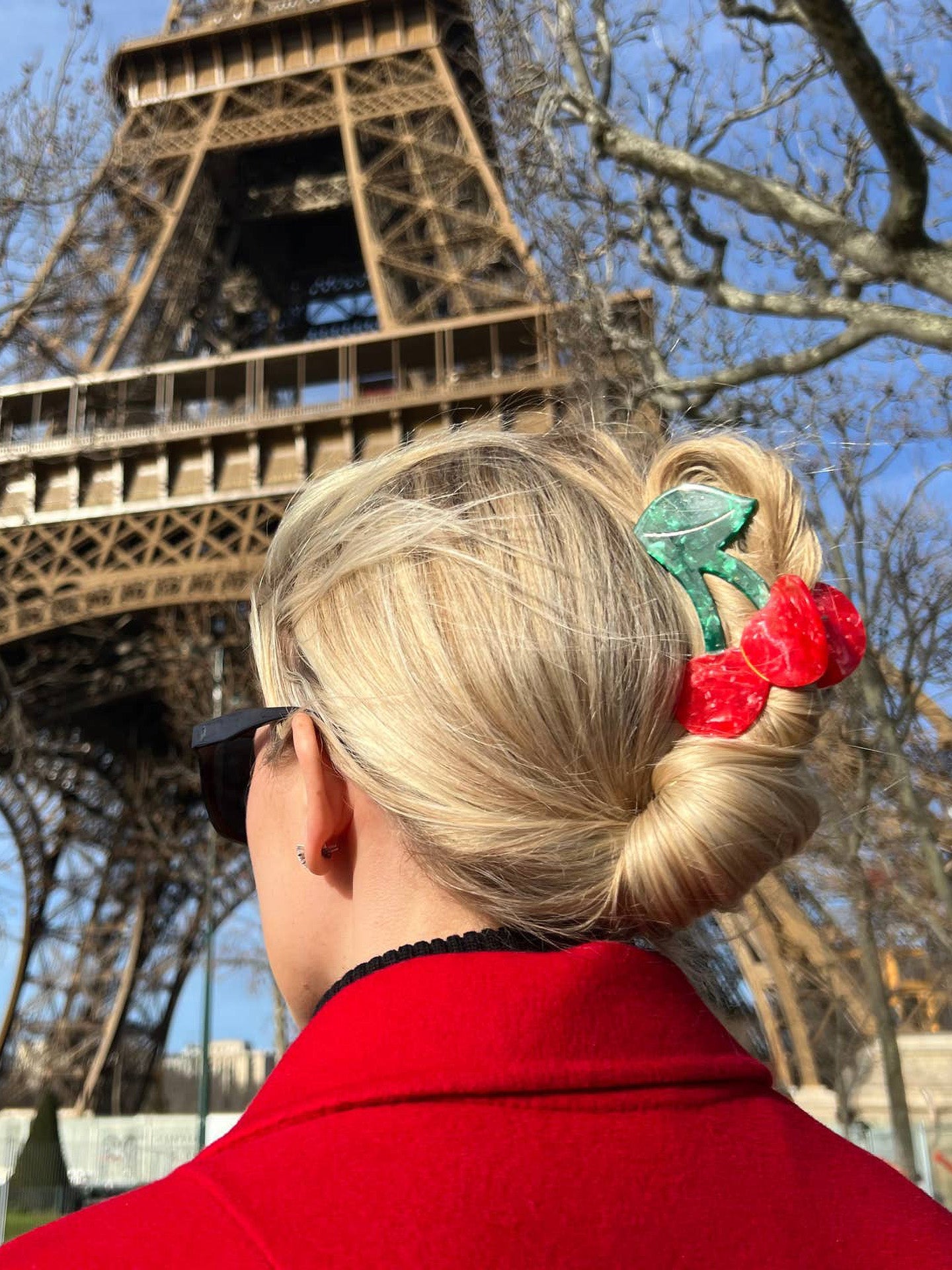 Cherry Fruit Claw Hair Clip