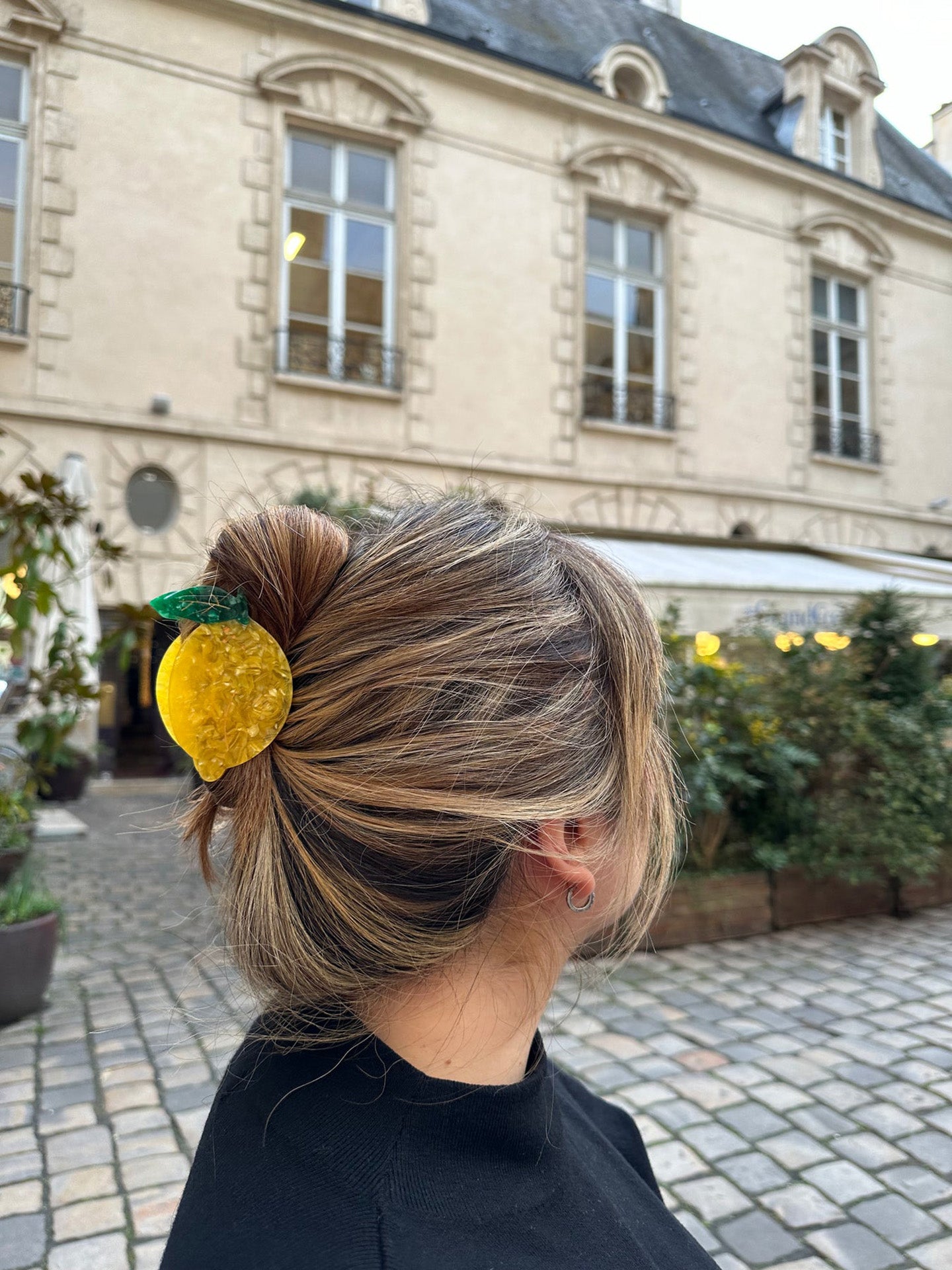 Lemon Fruit Claw Hair Clip