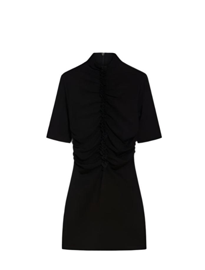 Donata jersey dress, black