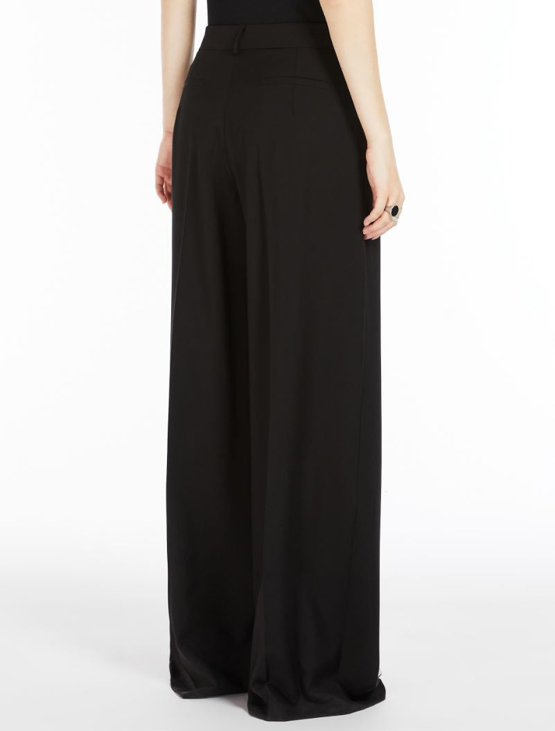 Vela wool trousers, black