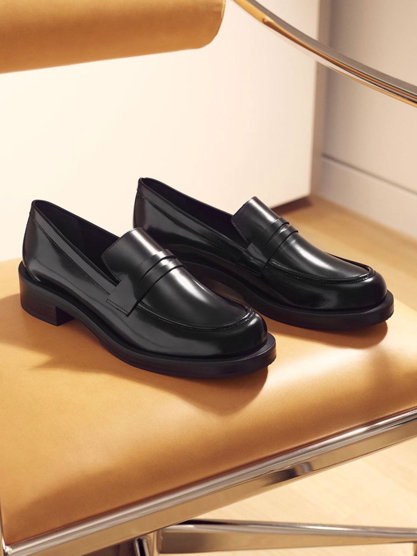 Palmer bold loafer, black