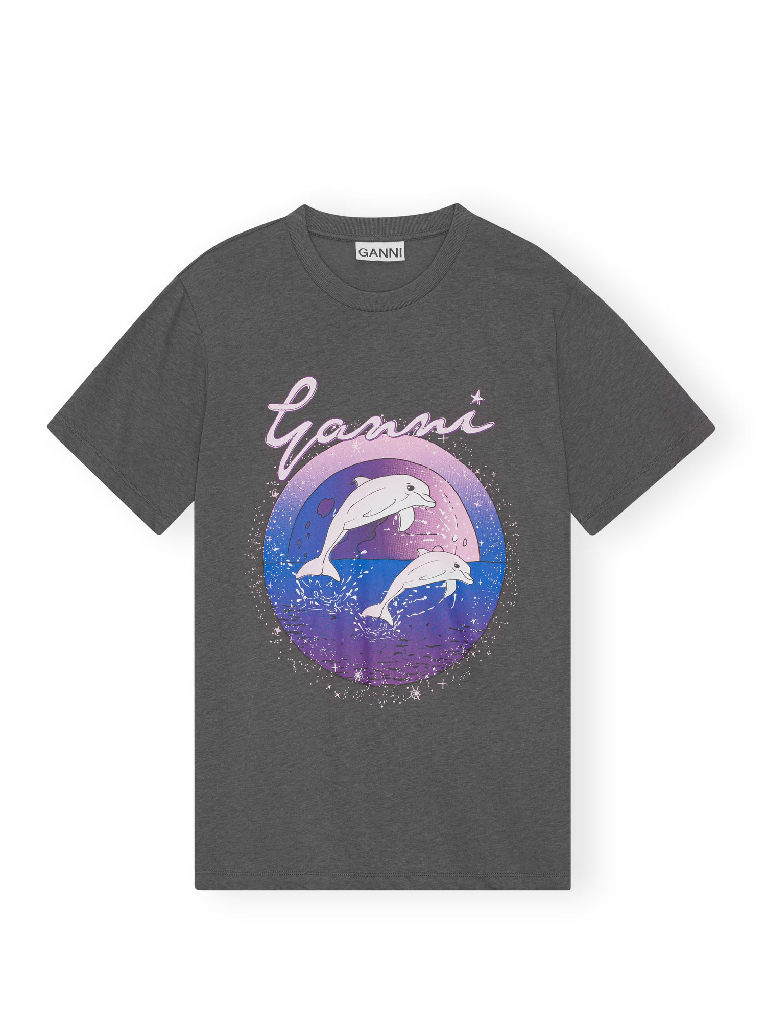 GANNI: Dolphin tee, grey. MY O MY - HELSINKI.