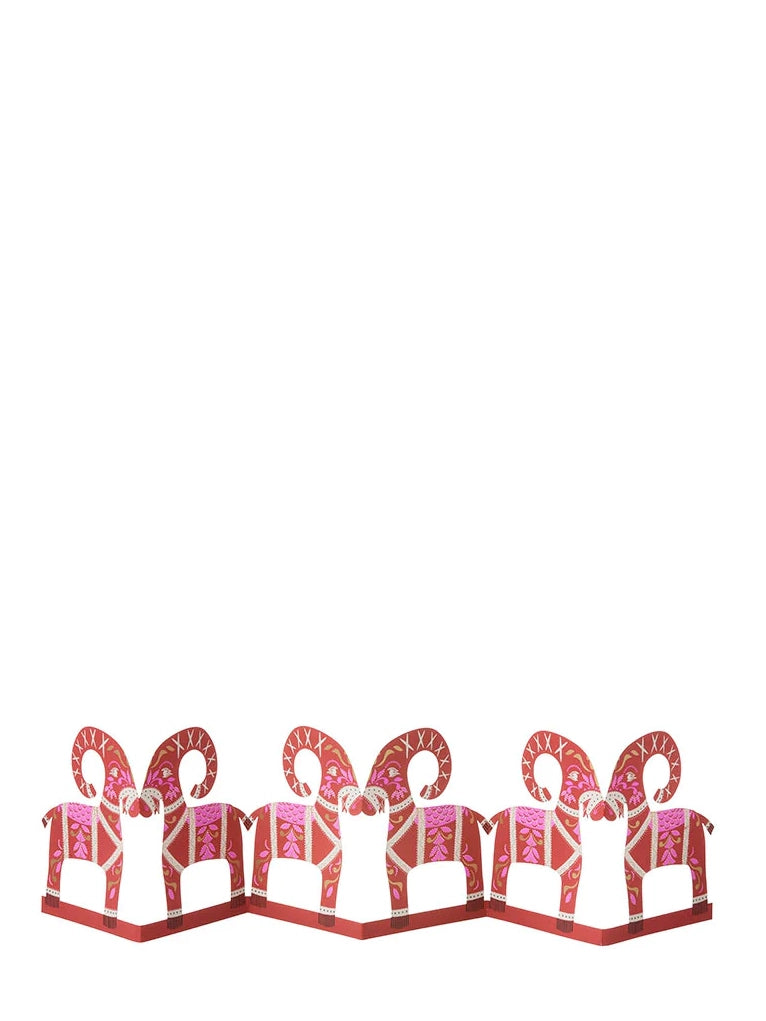 Red bucks table garland (67cm)