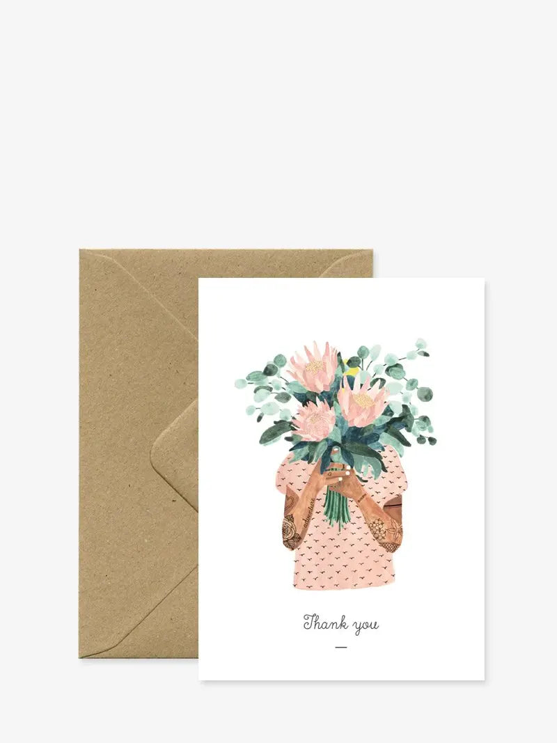 Tattoo girl Thank You card