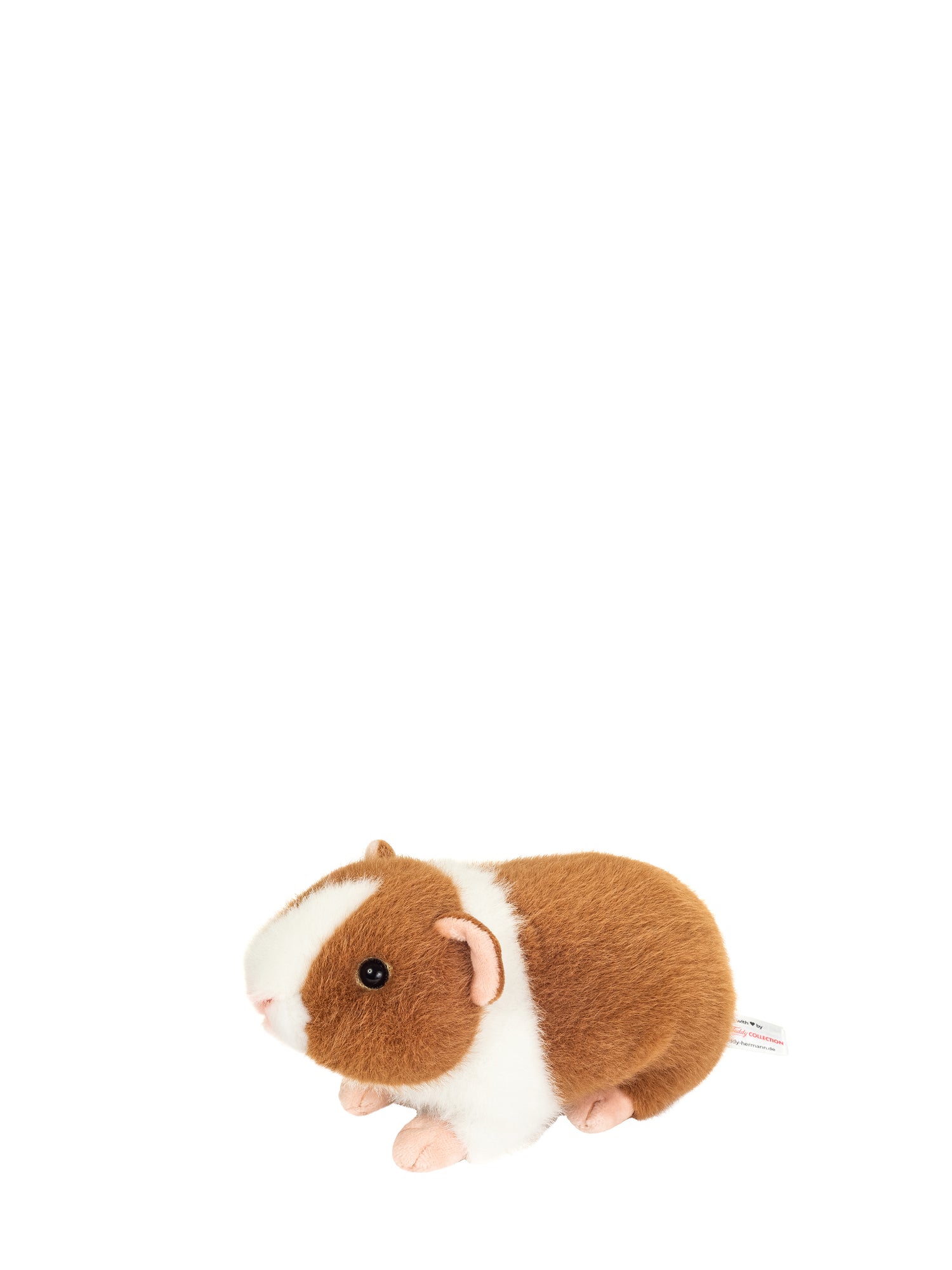 Guinea pig soft toy, beige-white (19 cm)
