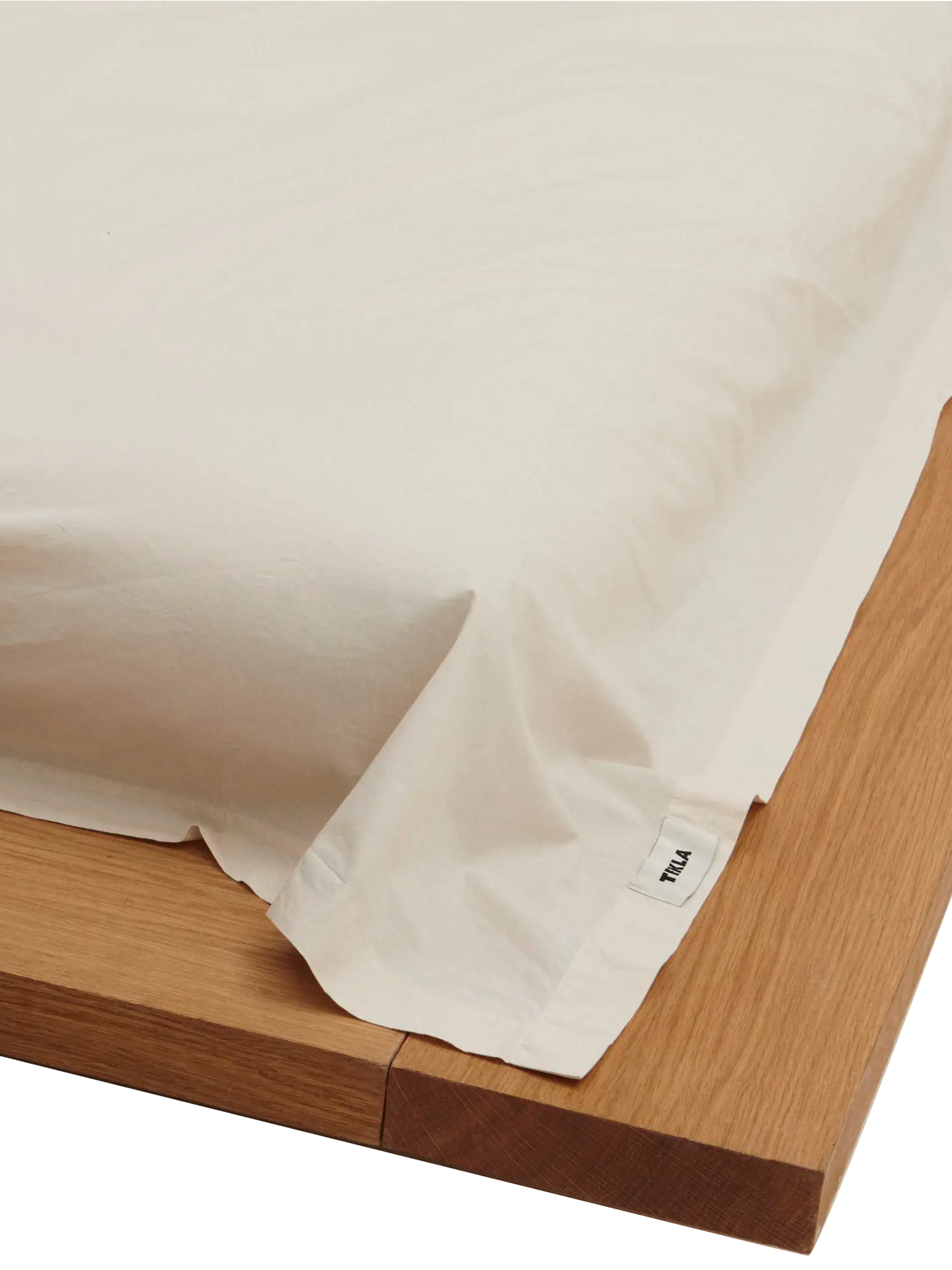 Flat Percale Double Sheet, winter white