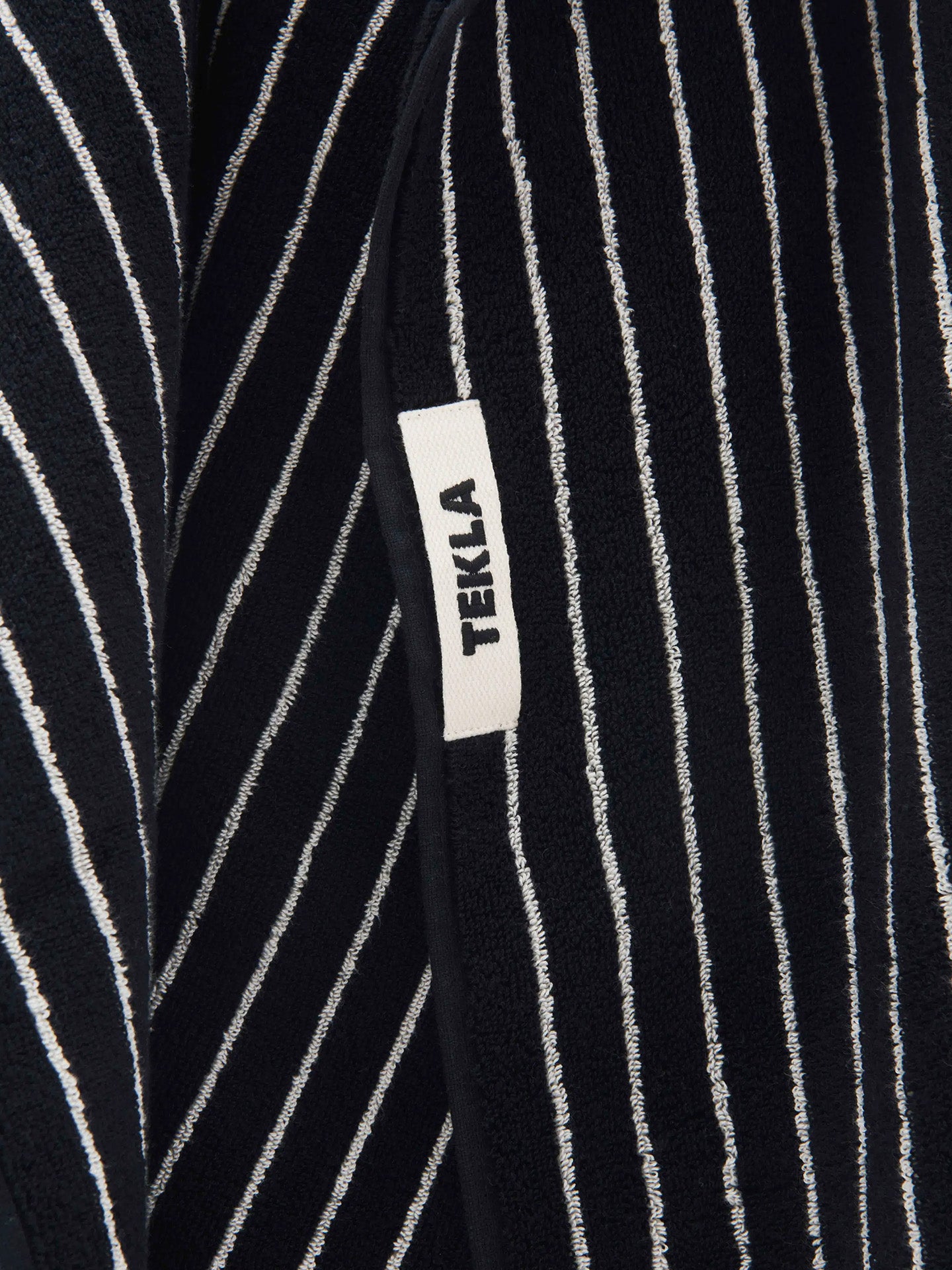 Terry Bath Towel, Black stripes