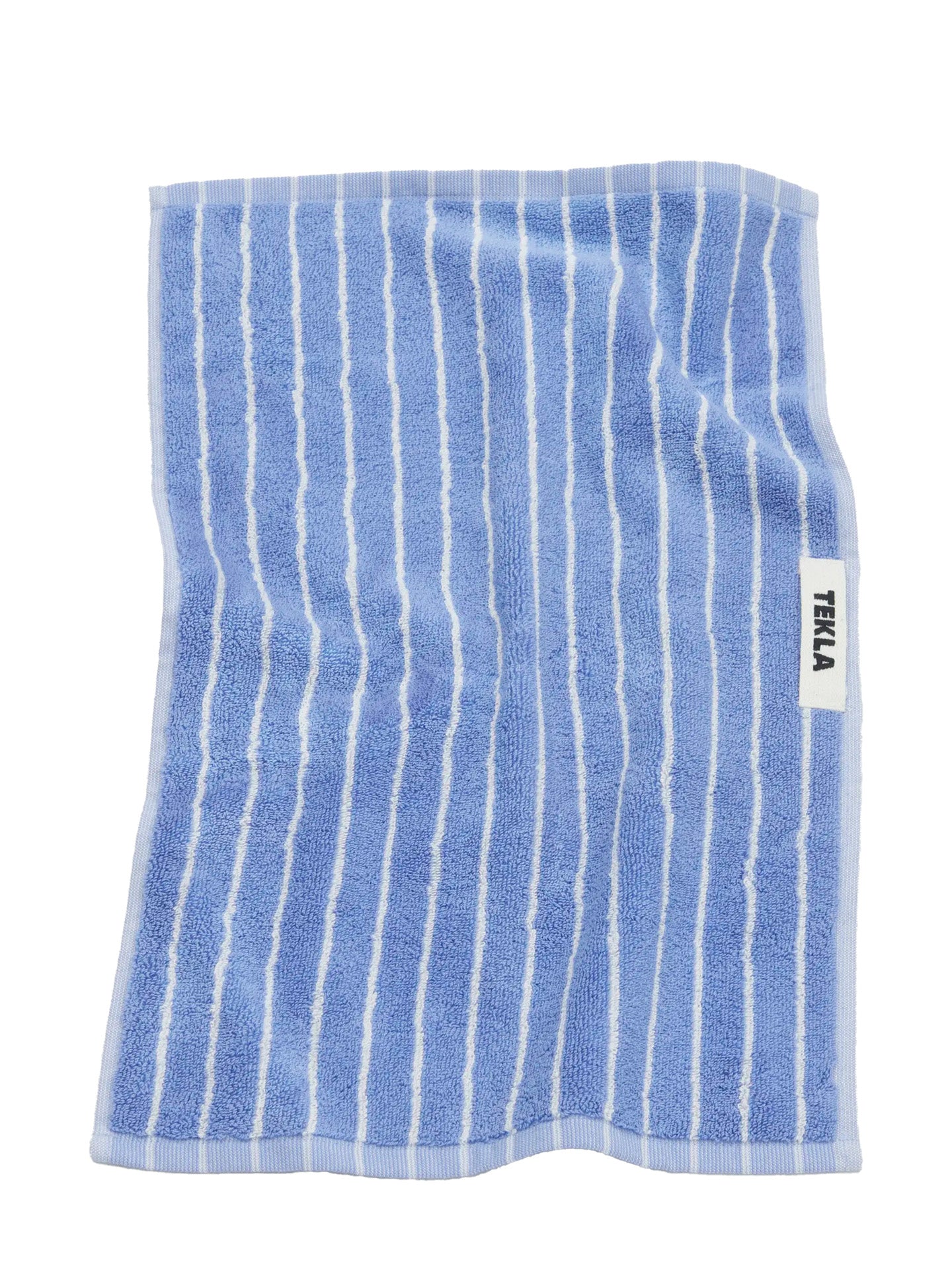 Terry Hand Towel, Clear blue stripes