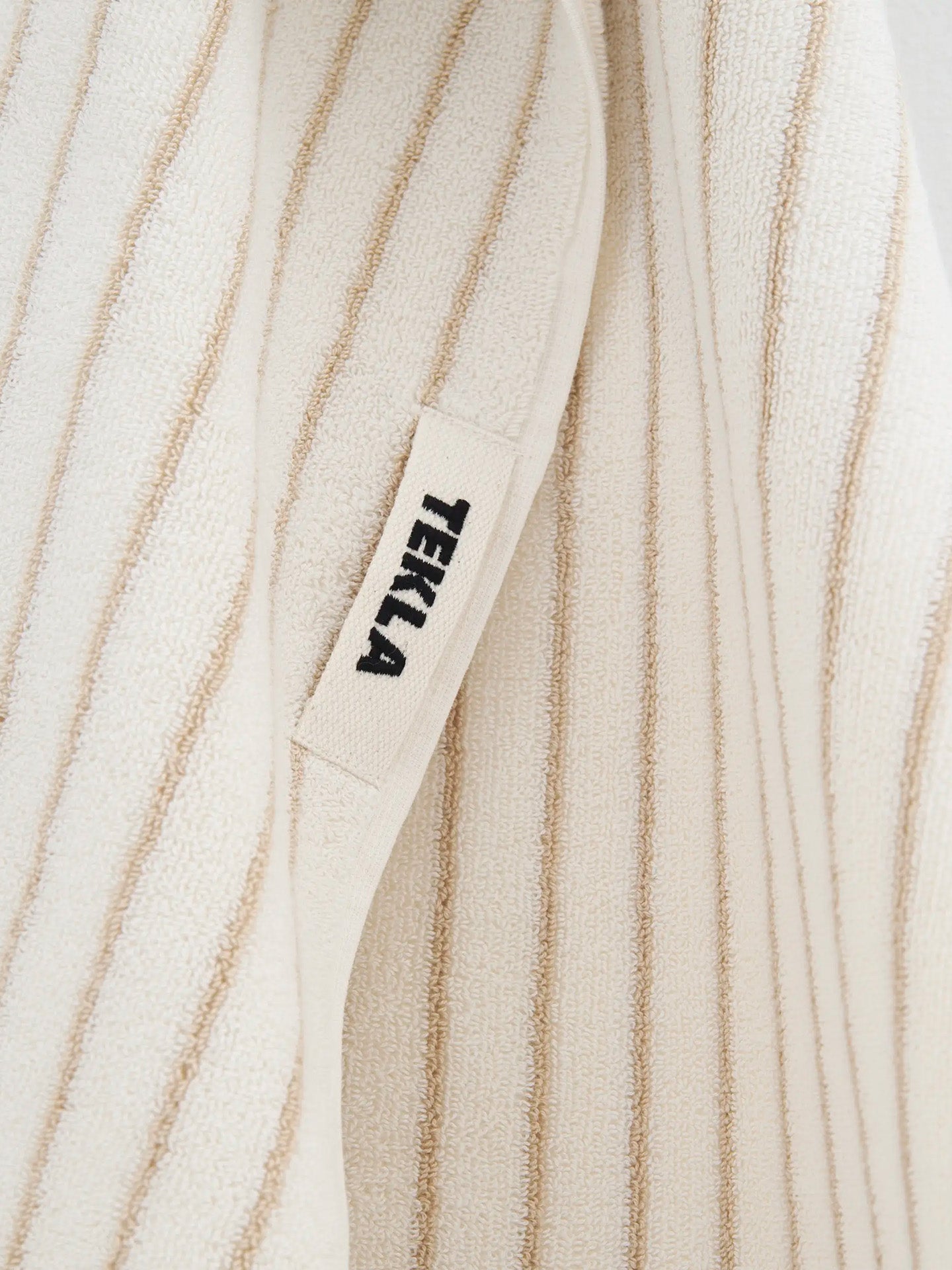 Terry Hand Towel, Sienna stripes