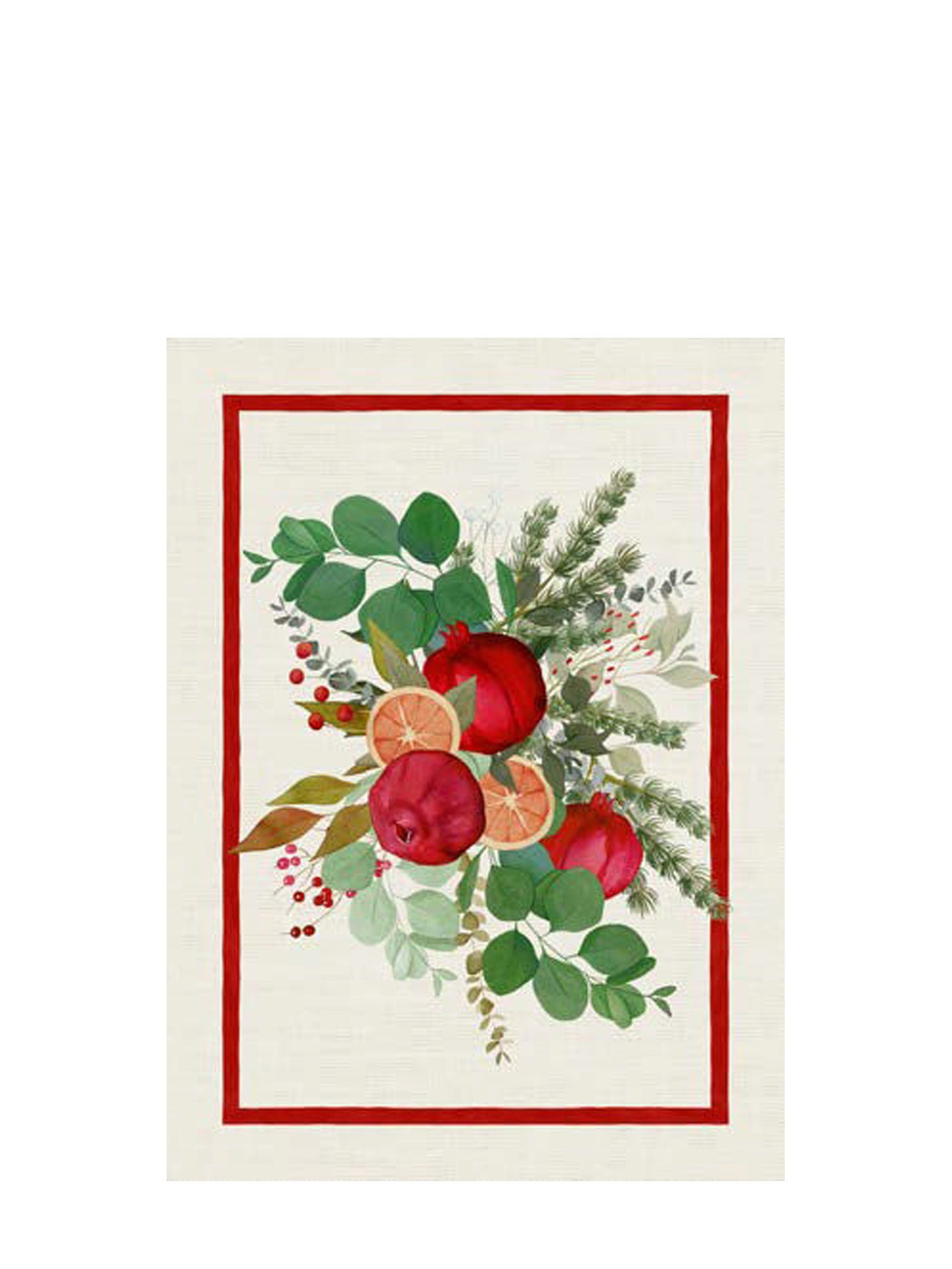 Garland glee kitchen towel, red