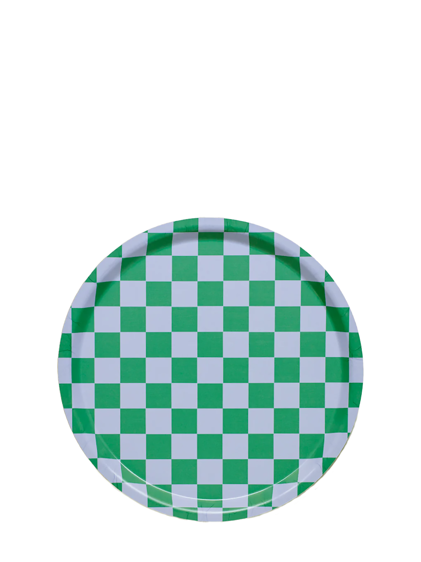 Grass / Sky CHECKER Round Serving Tray (31 cm)