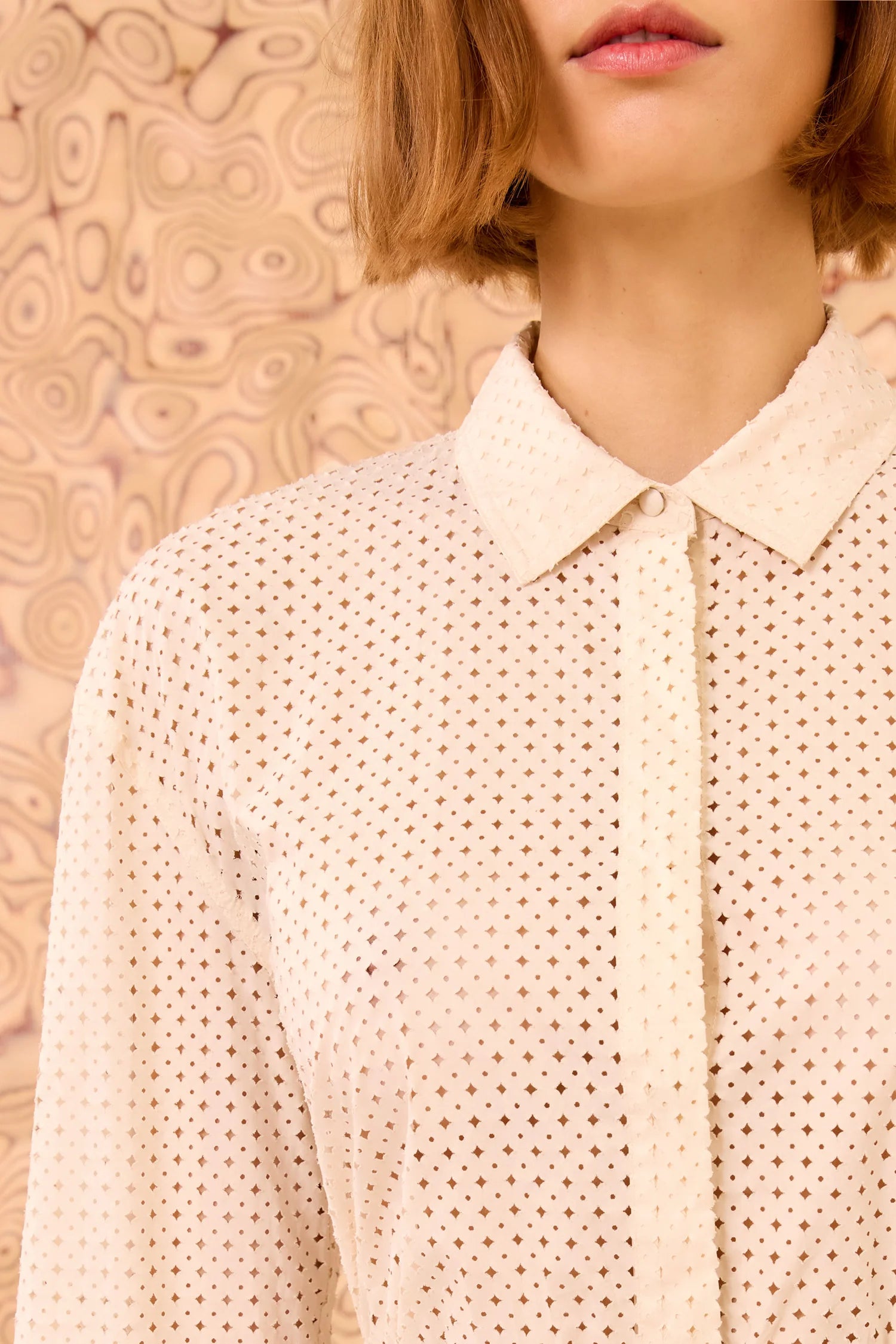 Kelila button up blouse, cream