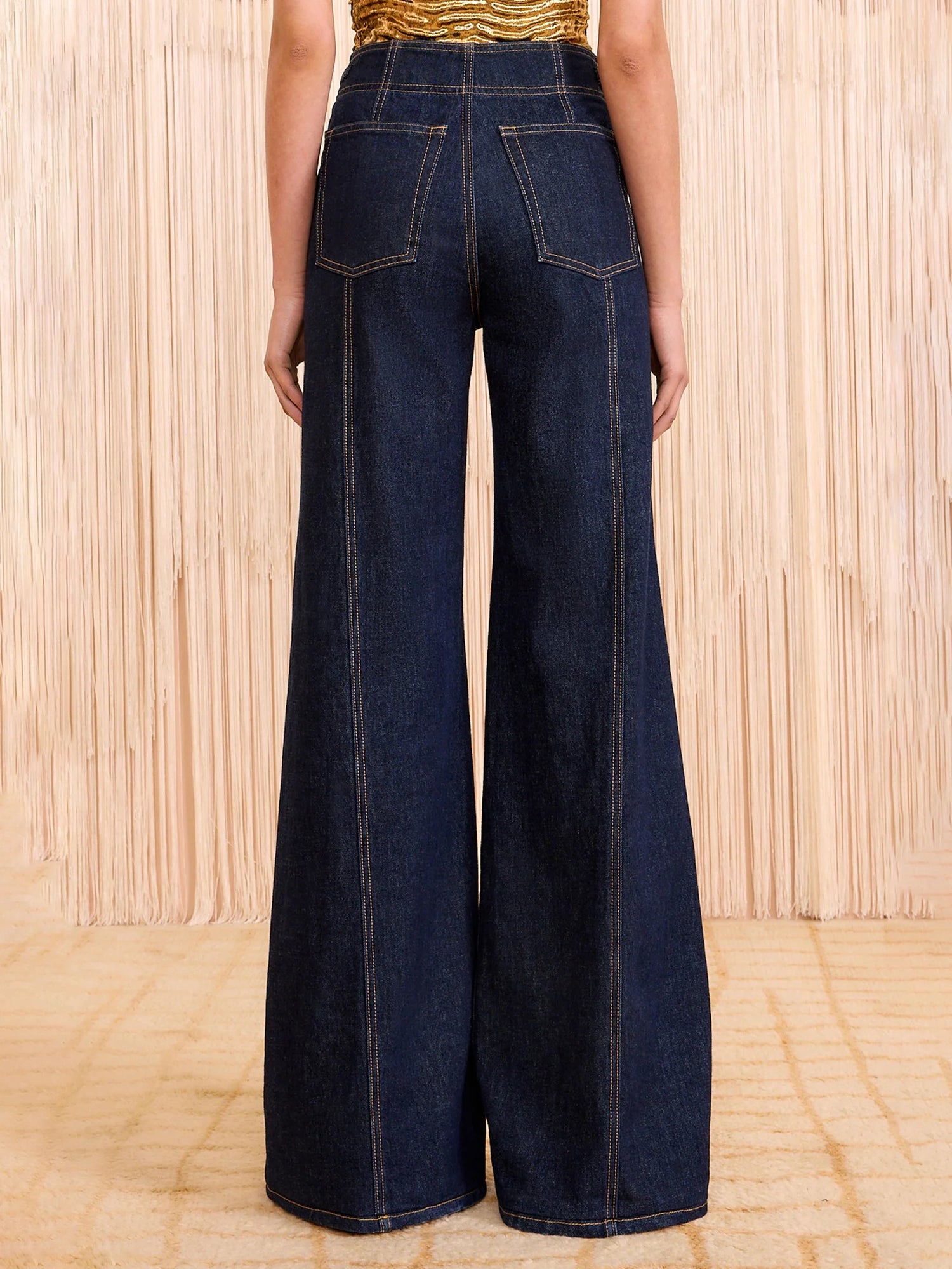 Delphine high rise jean, tigris deep indigo blue
