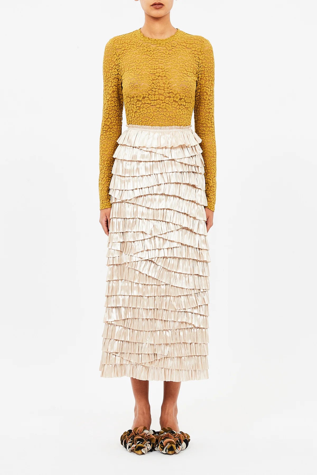 Eloise Layered Skirt, Opal