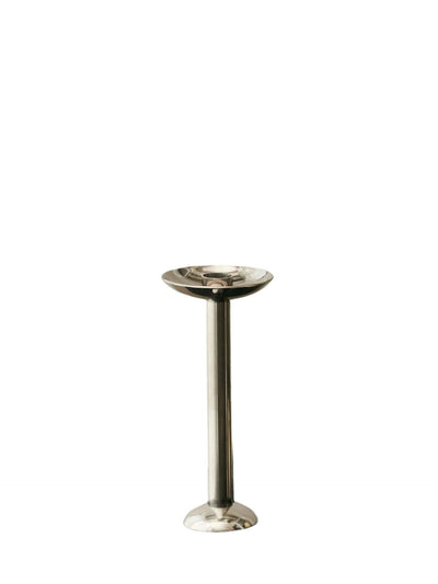 Metal champagne candle holder, low
