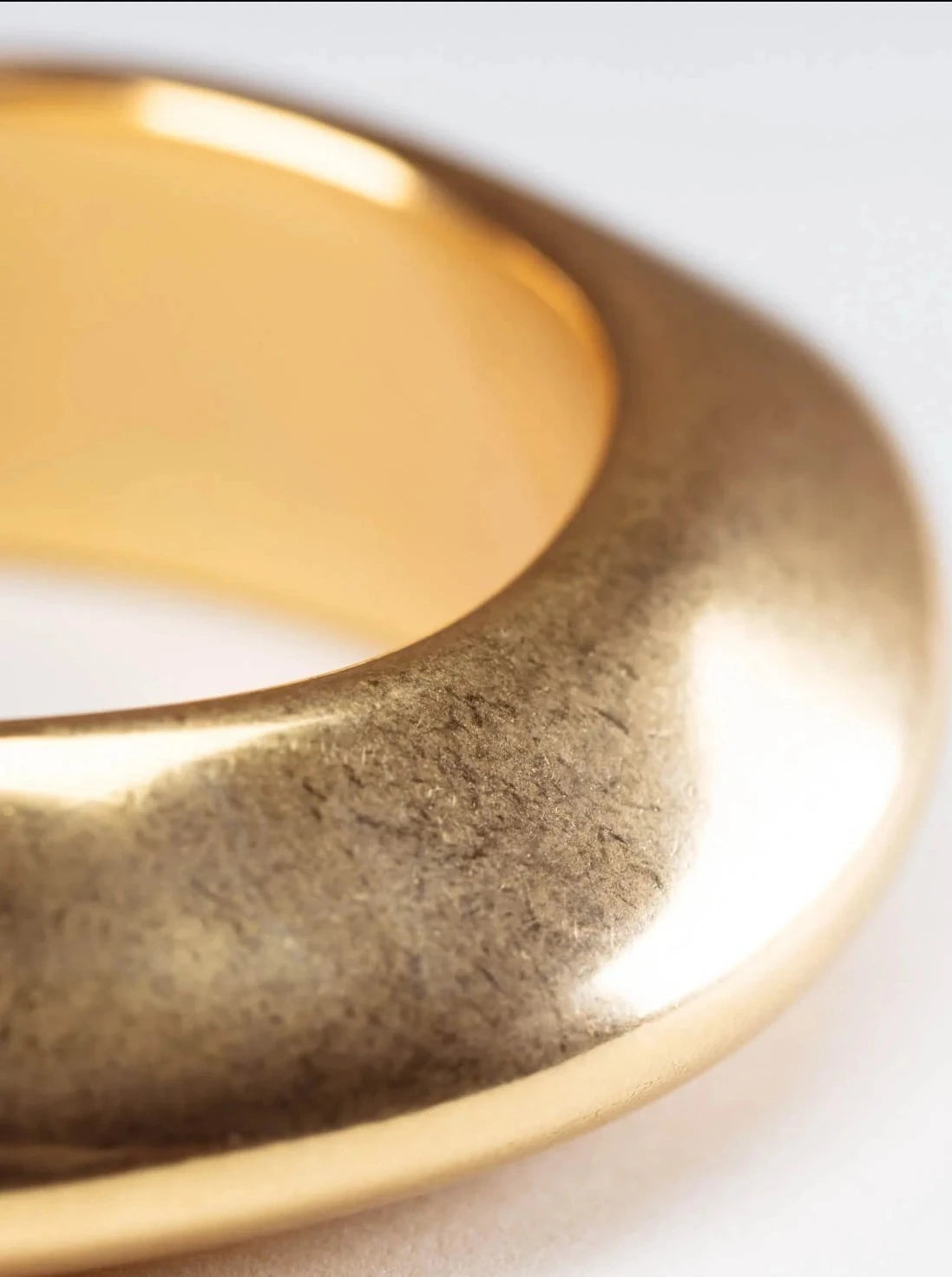 New Edge Bangle, Gold Vintage