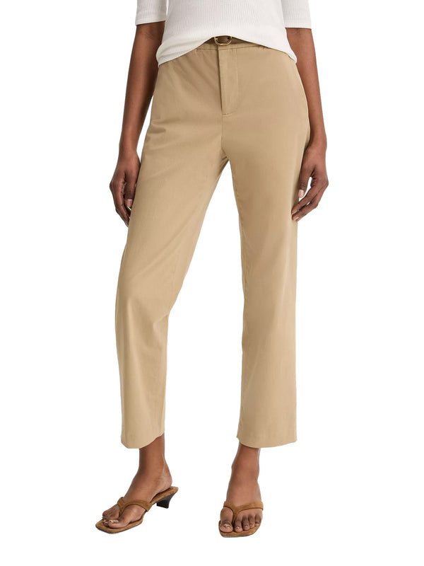 Mid rise chino pant, beige