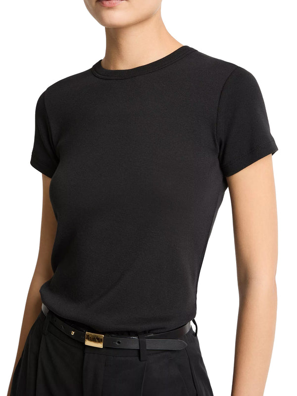 Shrunken 90s tee, black