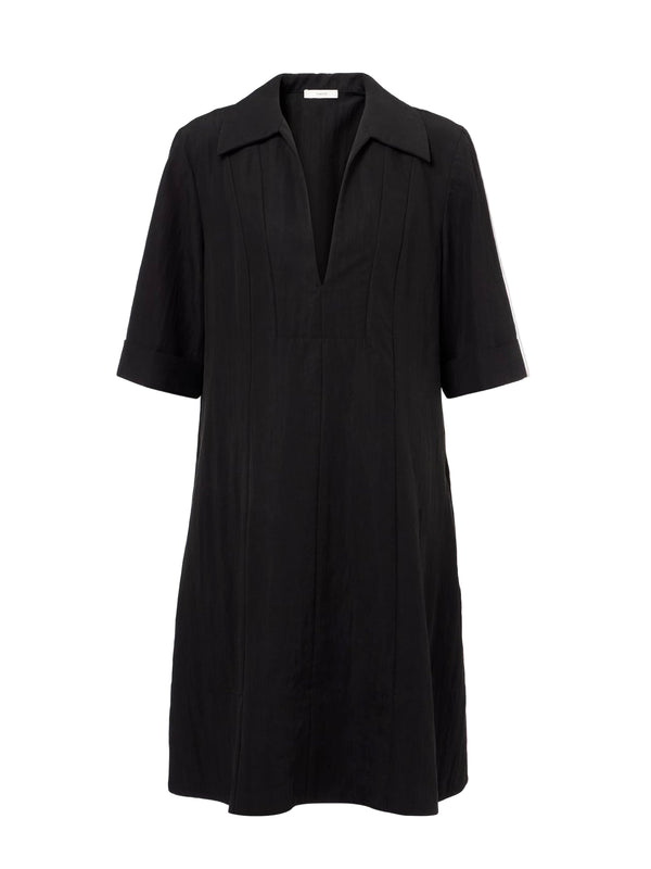 A-line short dress, black