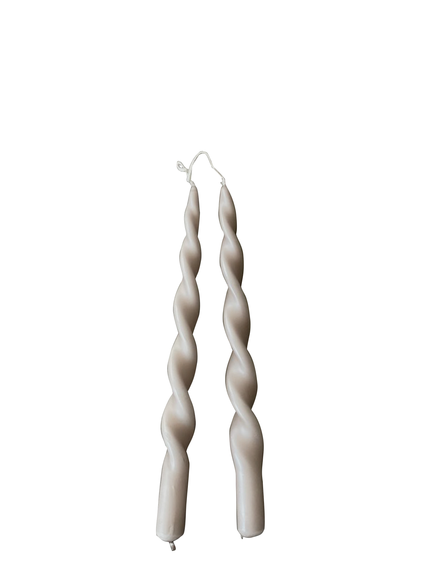 Screwed candles, set of 2 (29 cm)