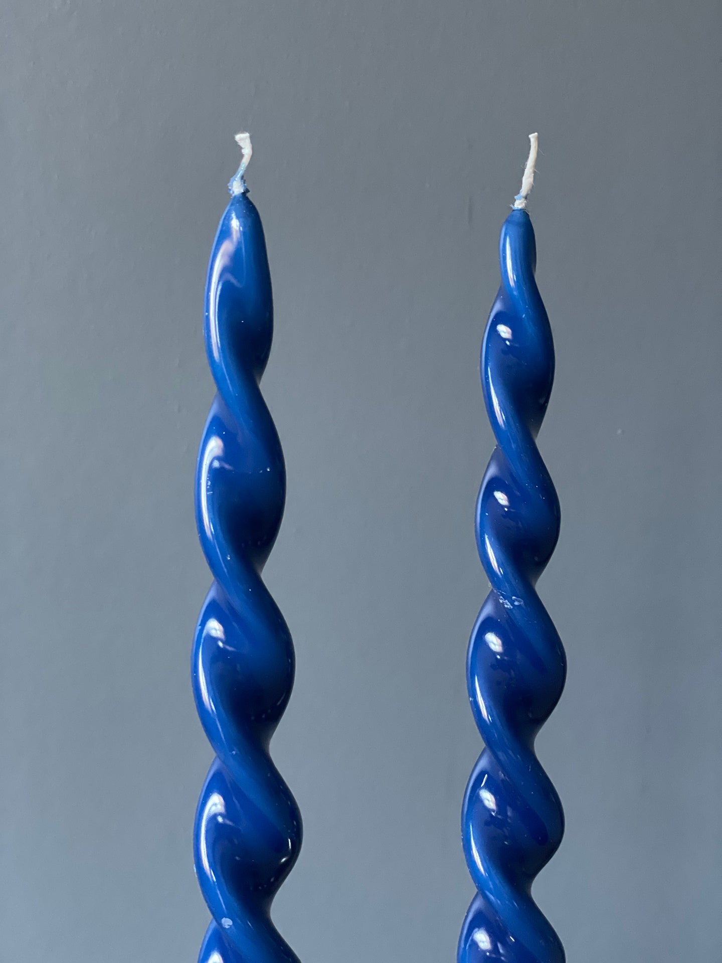 Screwed candles, set of 2 (29 cm)