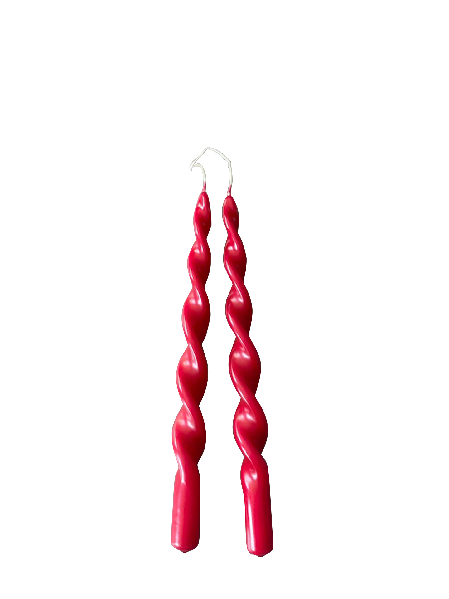 Screwed candles, set of 2 (29 cm)