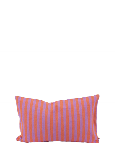 Diana small cushion cover, pink/lilac stipes (30x50cm)