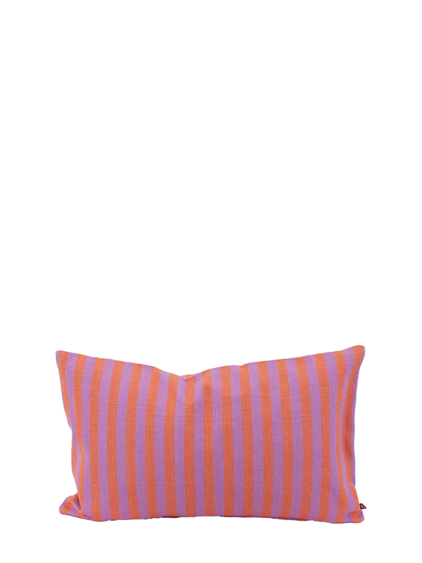 Diana small cushion cover, pink/lilac stipes (30x50cm)