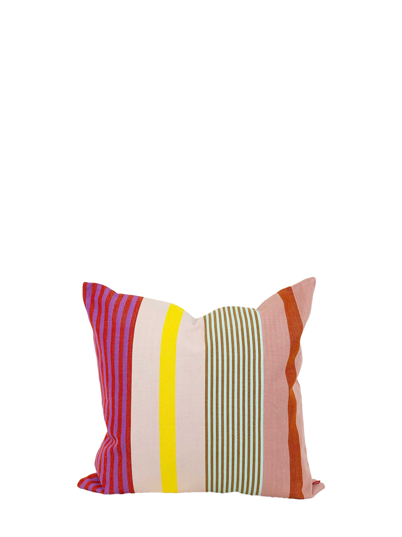 Margarita square cushion cover, multi stripes (50x50cm)
