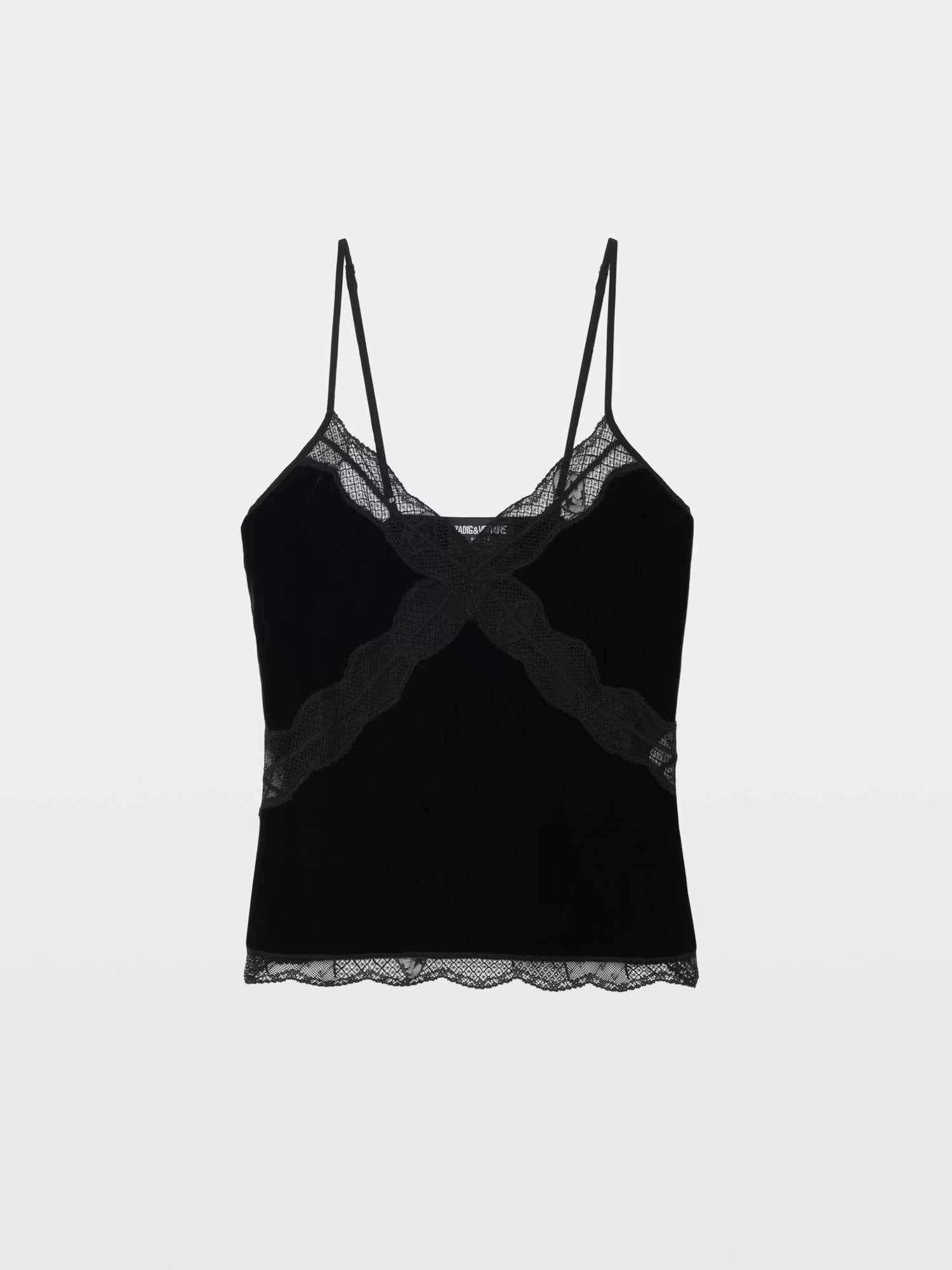 Cishi Velvet Top, Black