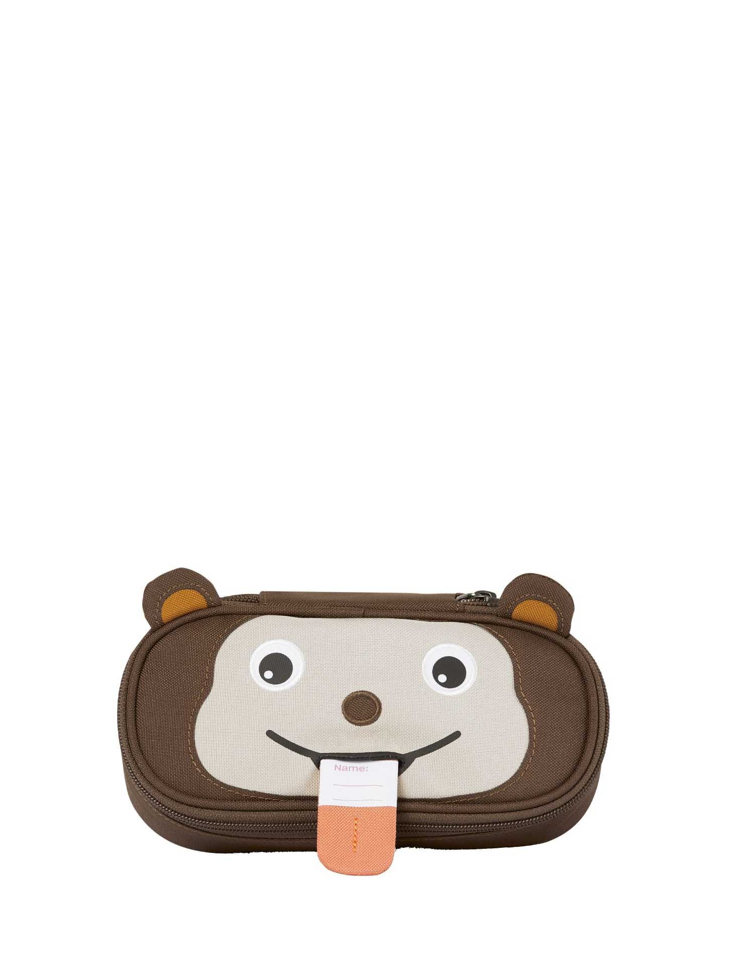 Monkey pencil case, brown m