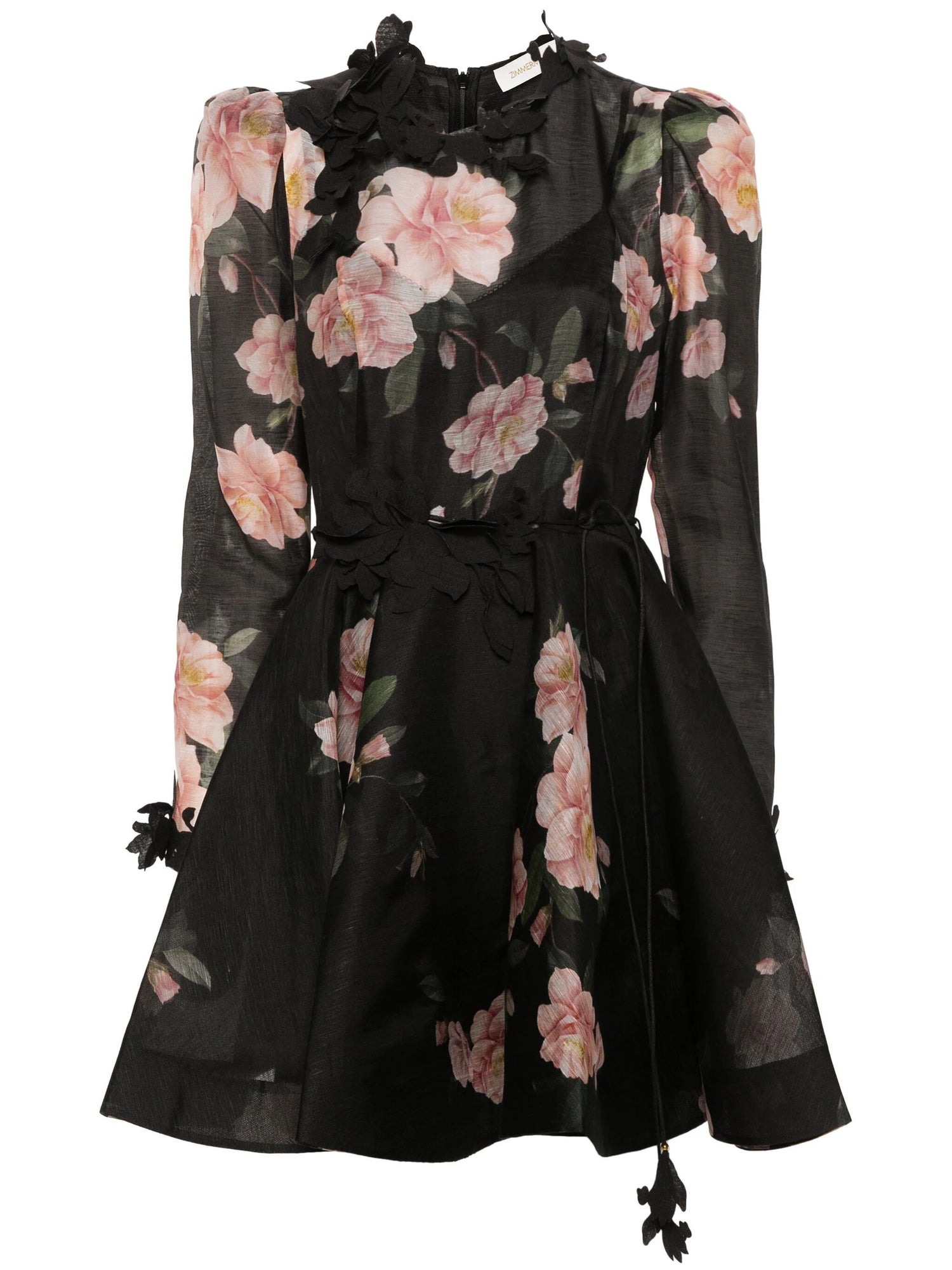Natura Liftoff Mini Dress, Black Camellia