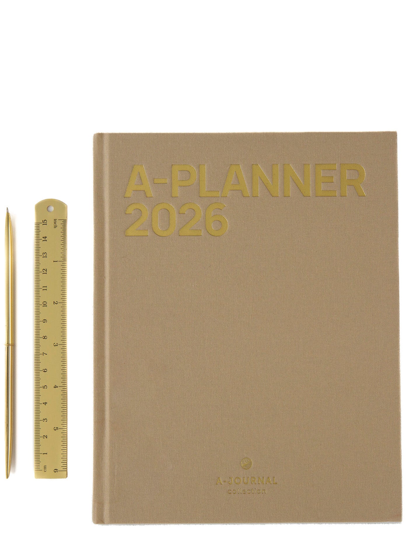 Linen A-Planner 2026, Beige