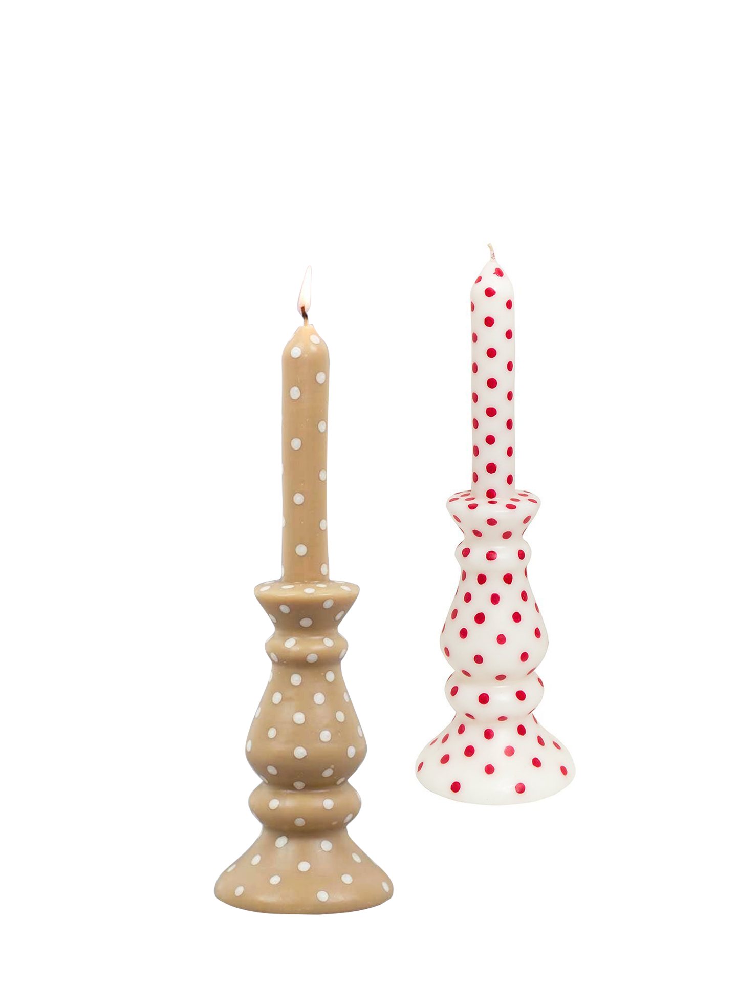 Glow dotted candle, 3 styles
