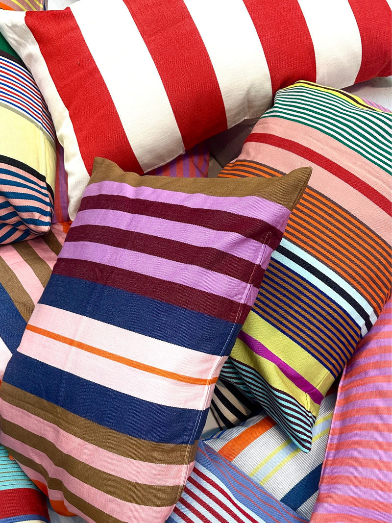 Juliana giant cushion cover, multicolored stripes (50x90cm)