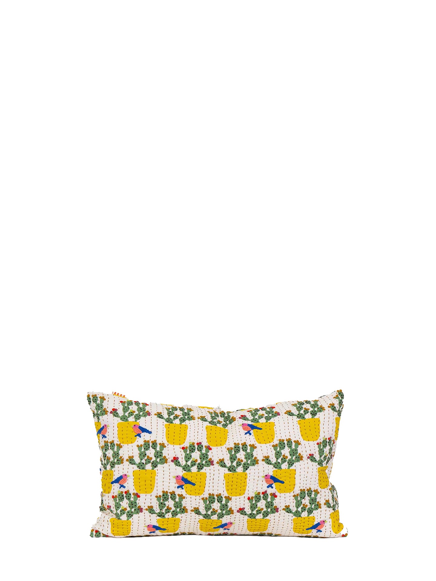 Fig cactus cushion cover (30x50cm), green
