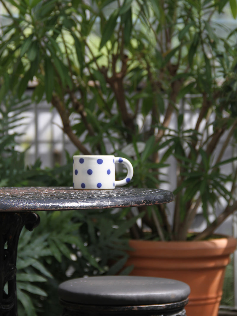 Blot coffee cup, white/blue